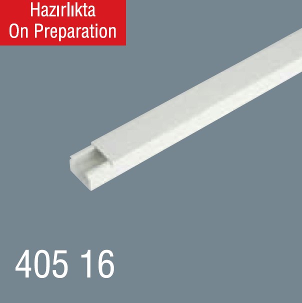 40x16 PVC Kablo Kanalı 405 16