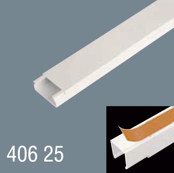 40x25 PVC Yapışkan Bantlı Kablo Kanalı 406 25